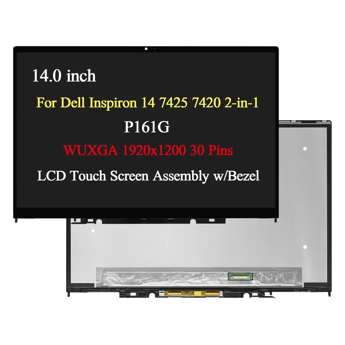 NUOLAISUN NUOLAISUN 14" LCD Touch Screen for Dell Inspiron 14 7425 7420 2-in-1 P161G — product photo