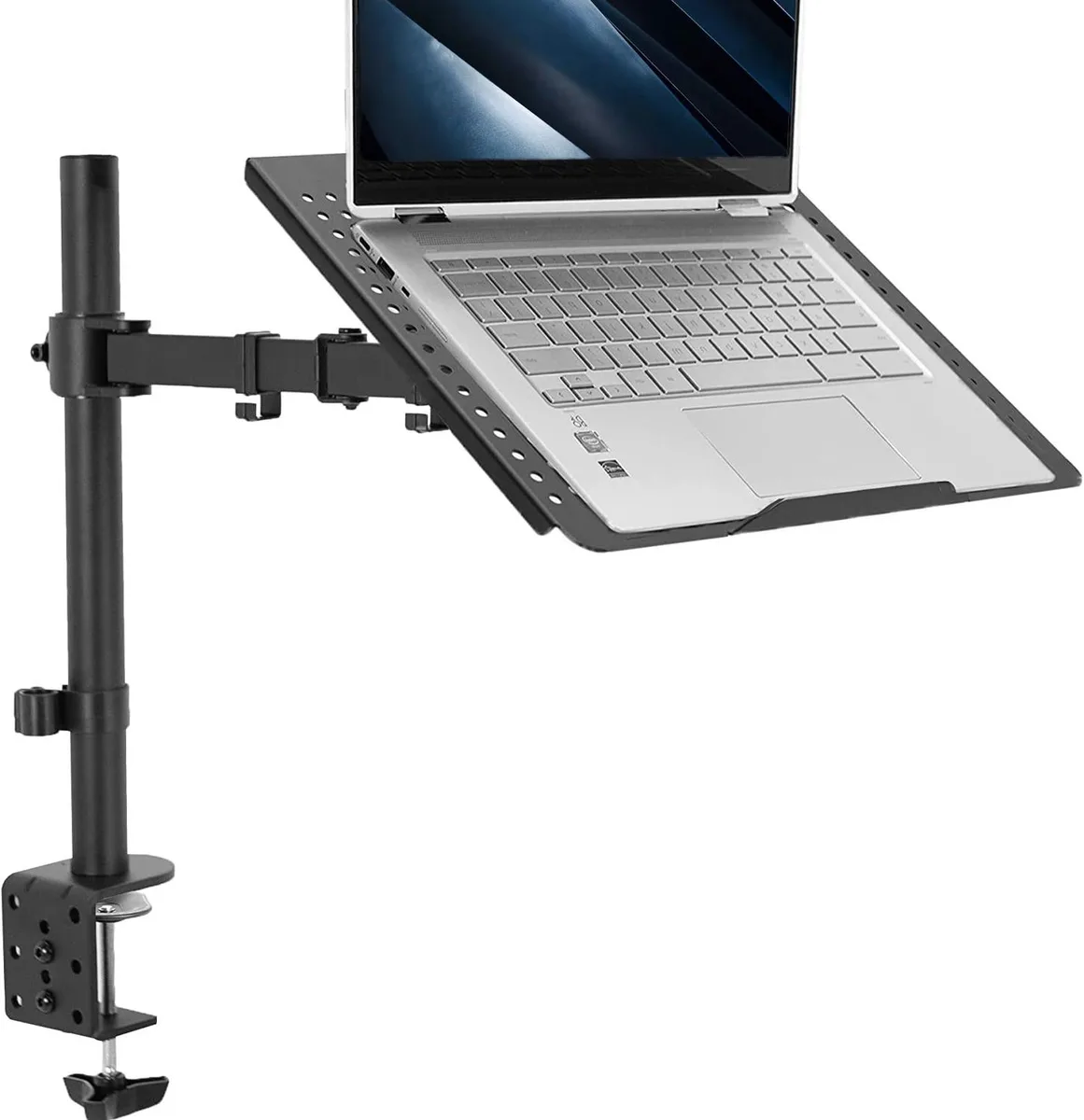 VIVO VIVO Black Single Laptop Desk Mount 17" Tray 22 lbs 16.5" Extension — product photo