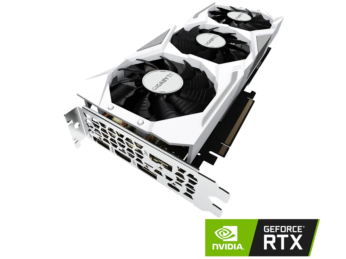 GIGABYTE GIGABYTE N2080GAMINGOCWHIT8GC GeForce RTX 2080 8GB GDDR6 graphics card — product photo