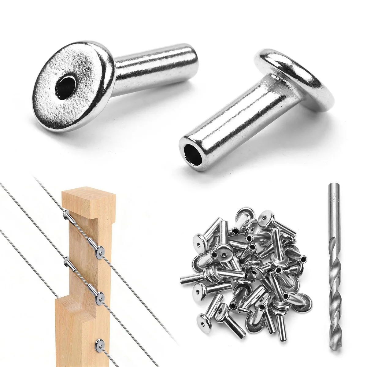 Yescom USA, Inc. Yescom USA, Inc. 25CAR003-SL30P30D-11 30° fence post cap kit 30 pcs — product photo