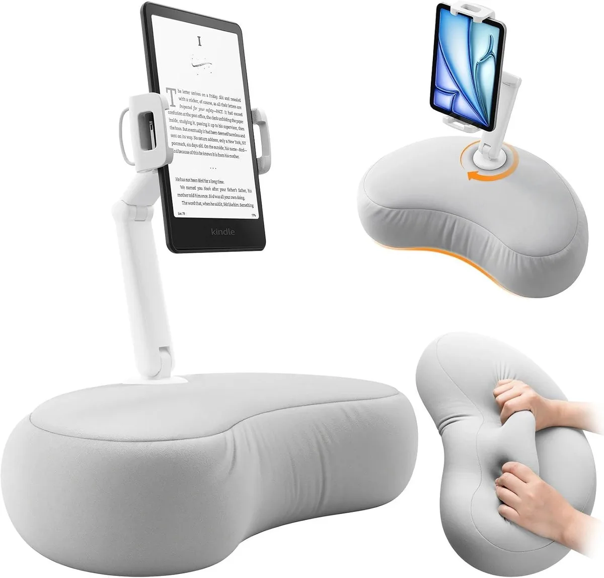 MCHOSE MCHOSE Tablet Pillow Stand with Dual-Axis Arm Gray — product photo