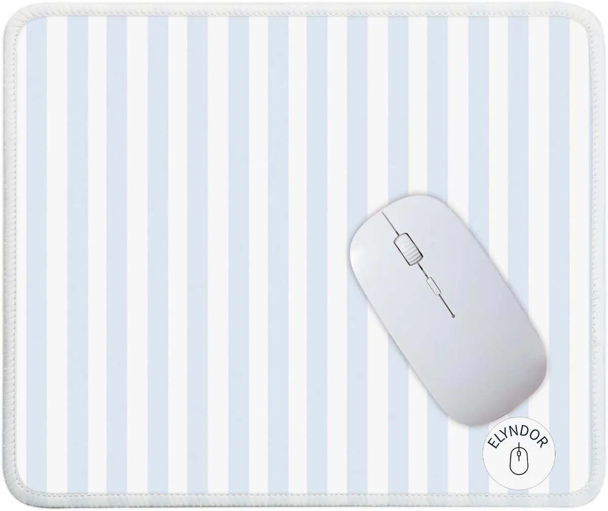 BAOFENG BAOFENG Mouse Pad Blue Stripes 9.25x7.75x0.12 inch — product photo