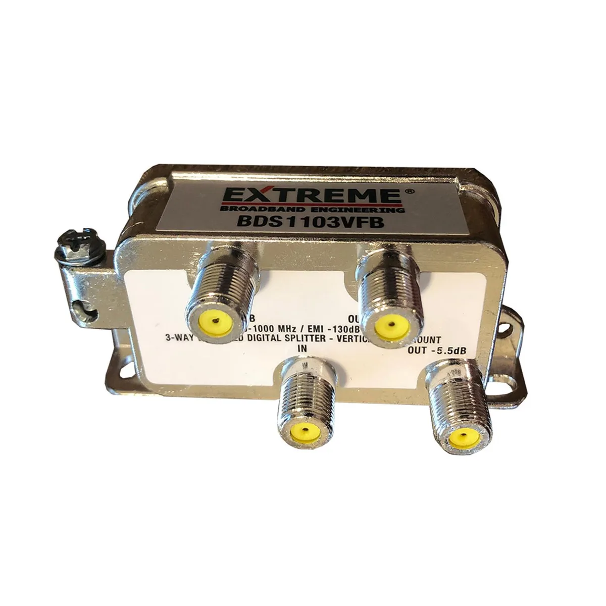 Extreme Broadband Engineering Extreme Broadband Engineering BDS1103VFB 3-Way Coax Splitter — product photo