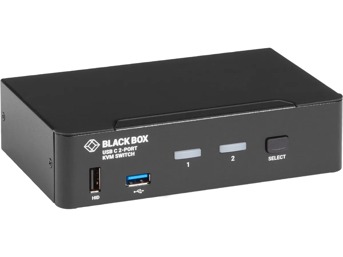 Black Box Corporation Black Box KVMC4K-2P 2-Port USB-C 4K KVM Switch — product photo