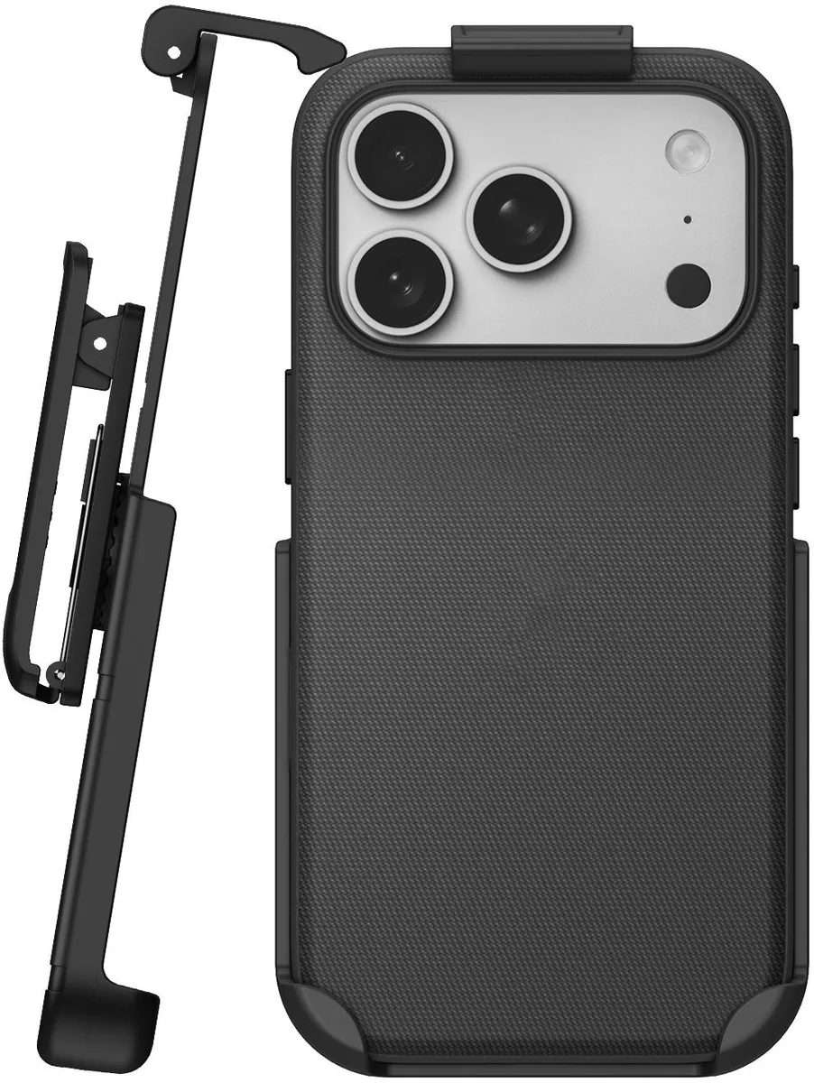Nakedcellphone Nakedcellphone Woven Case &amp; Belt Clip for iPhone 17 Pro Max MagSafe Black — product photo