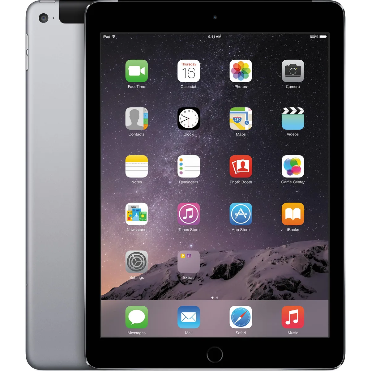 Apple Apple iPad Air 2 128GB Space Gray tablet — product photo