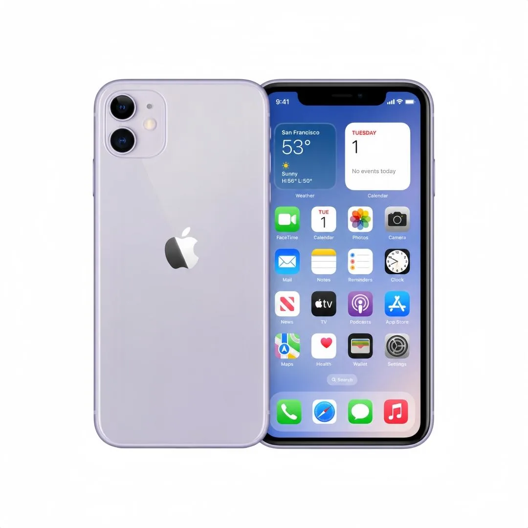 Apple Apple iPhone 11 64GB Purple Unlocked 6.1" 1792 x 828 12.0 MP 1080p — product photo