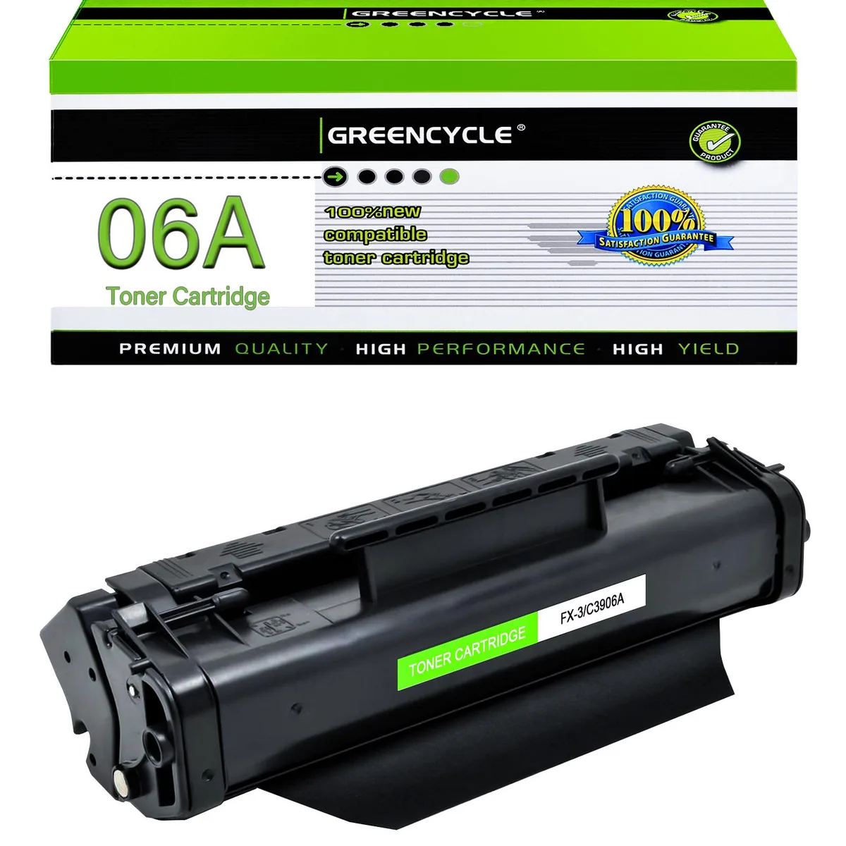 GREENCYCLE GREENCYCLE C3906A High-Yield Toner Cartridge Black 2500 Pages — product photo