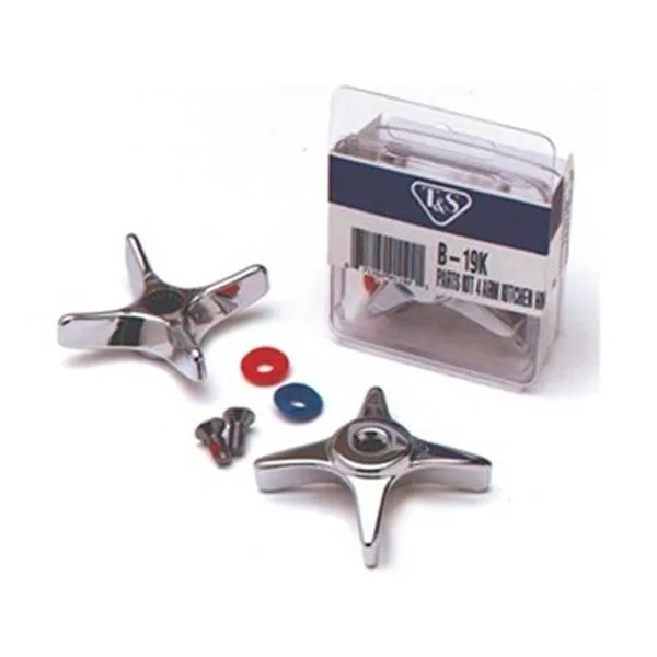 T&amp;S Brass T&amp;S Brass B-19K Four Arm Handle Parts Kit bath hardware — product photo
