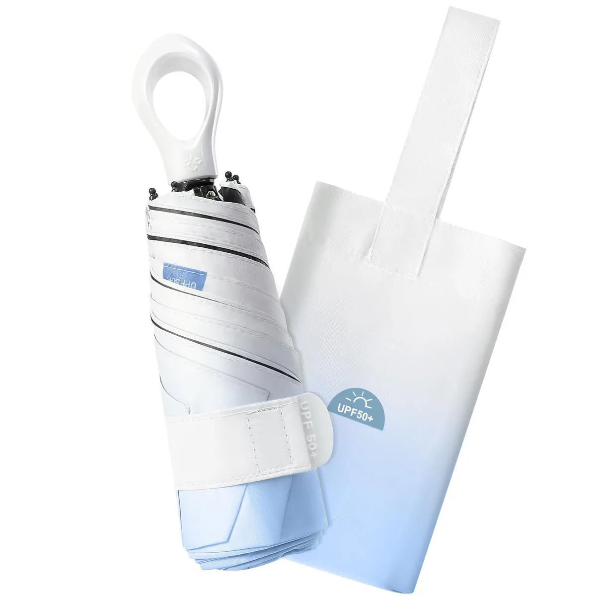 LEAGERA UV Umbrella 38" UPF 50+ 0.52lb 8.7" Folded — product photo