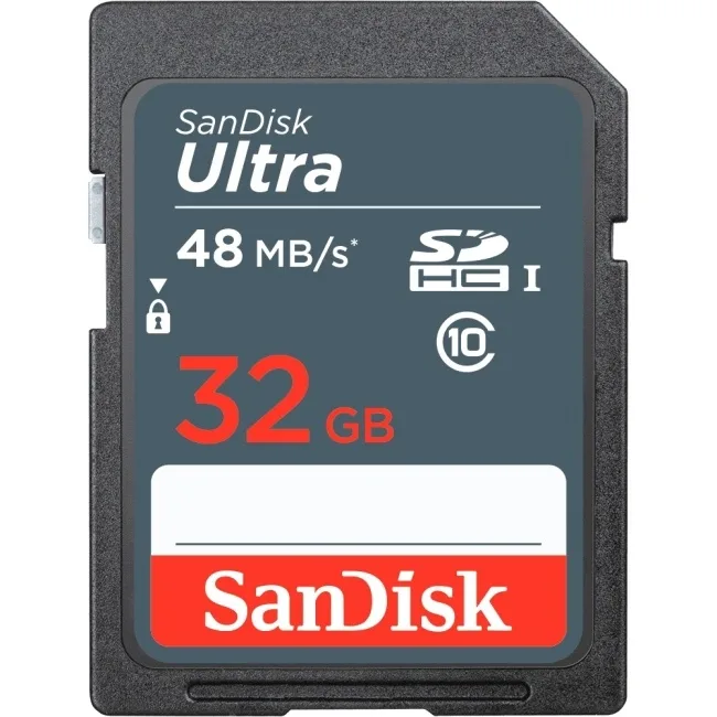 SanDisk SanDisk SDSDUNB-032G-GN3IN 32GB Ultra SDHC memory card — product photo
