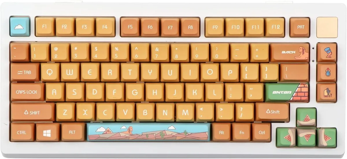 BFKK BFKK Fantasy of Egypt-Pyramids PBT Keycaps 146 Keys MDA Profile ANSI/ISO — product photo