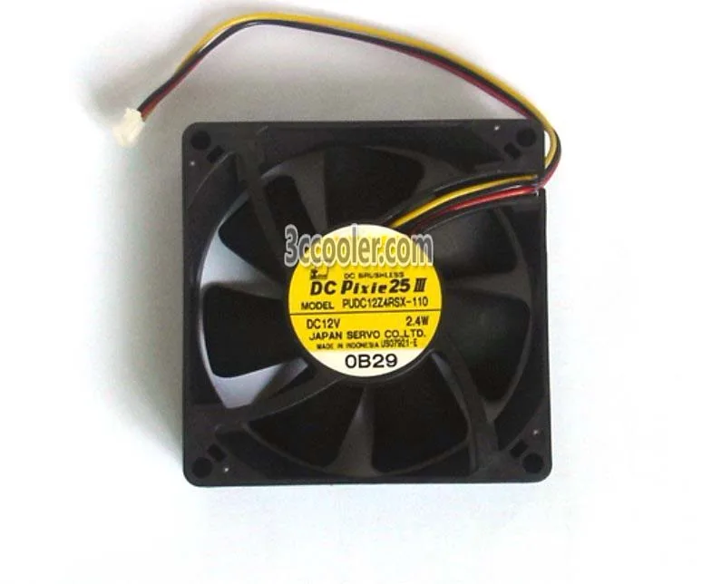 OEM Industries OEM Industries PUDC12Z4RSX-110 8025 80mm 12V 2.4W 3-pin CPU cooler — product photo