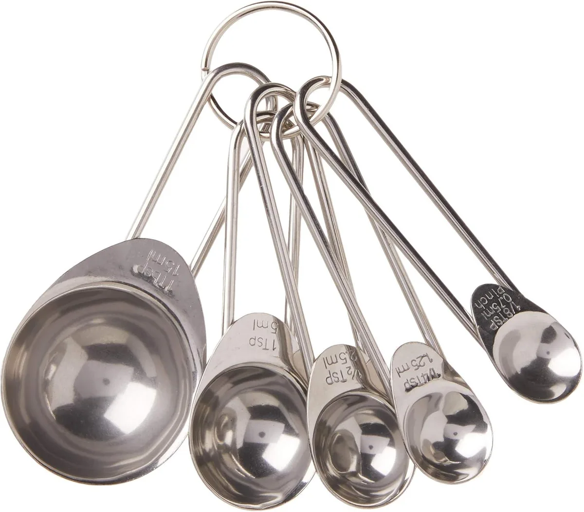 PrepWorks PrepWorks BA-3474 5-Piece Stainless Steel Measuring Spoon Set — product photo