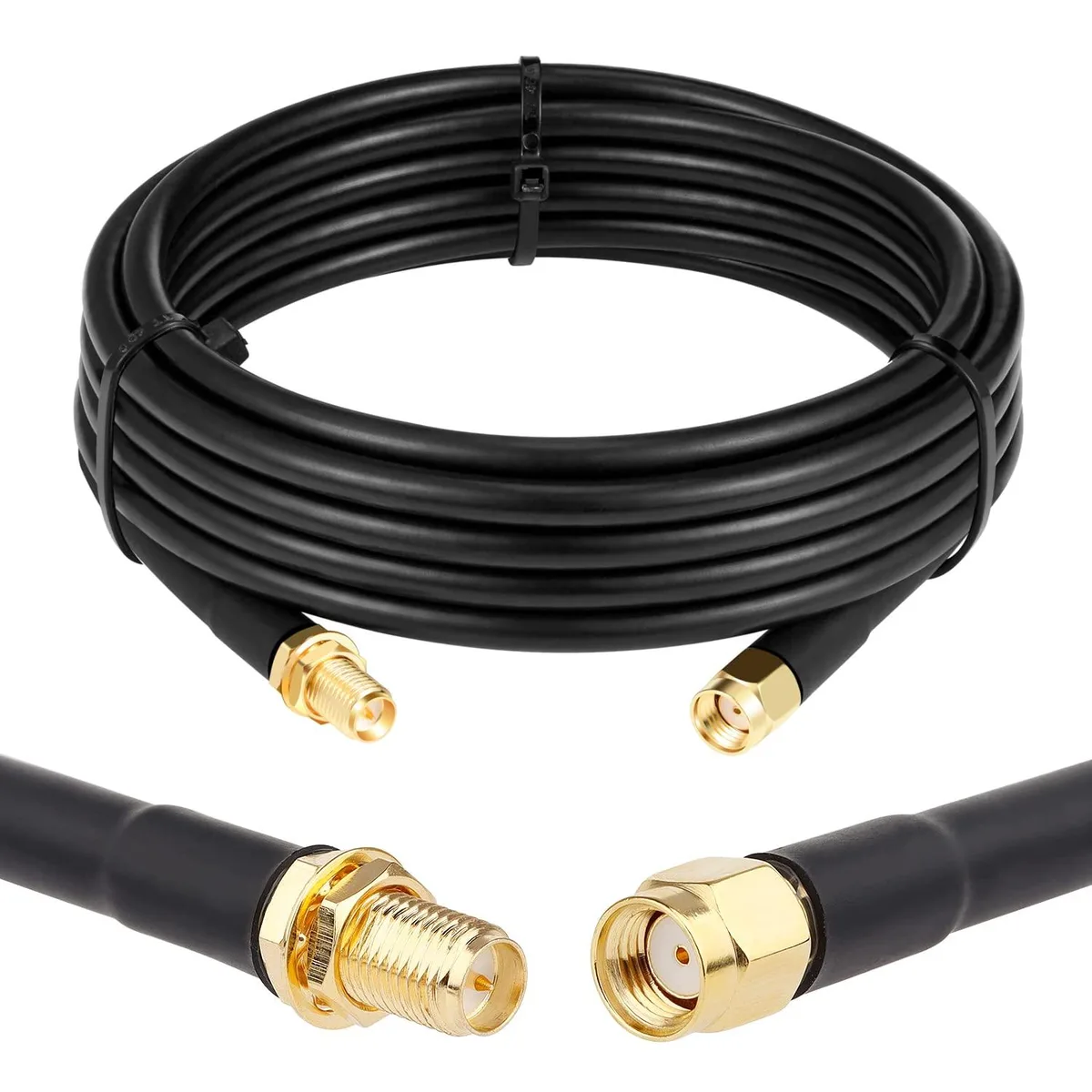 PISKEKAT PISKEKAT RP-SMA Male to Female Cable 10ft RG58 50 Ohm — product photo