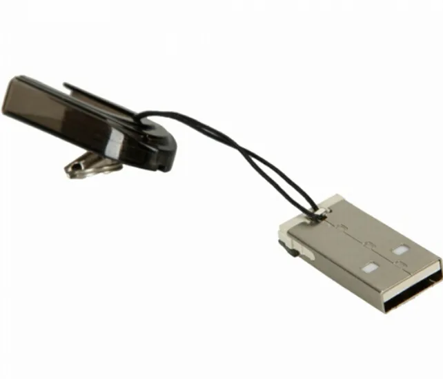 ELECSHELL ELECSHELL Micro SD/SDHC USB 2.0 Card Reader Black — product photo