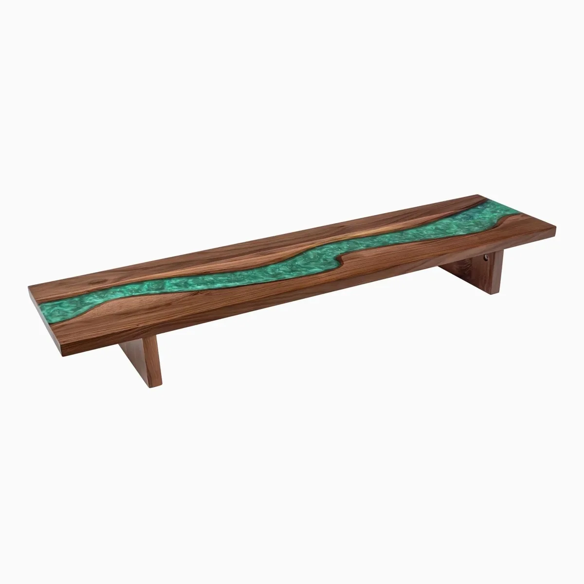 Desky Desky Minimal Monitor Stand Walnut Emerald River office equipment — product photo