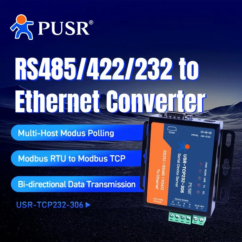 PUSR PUSR TCP232-306 RS232 RS485 RS422 Device Server — product photo