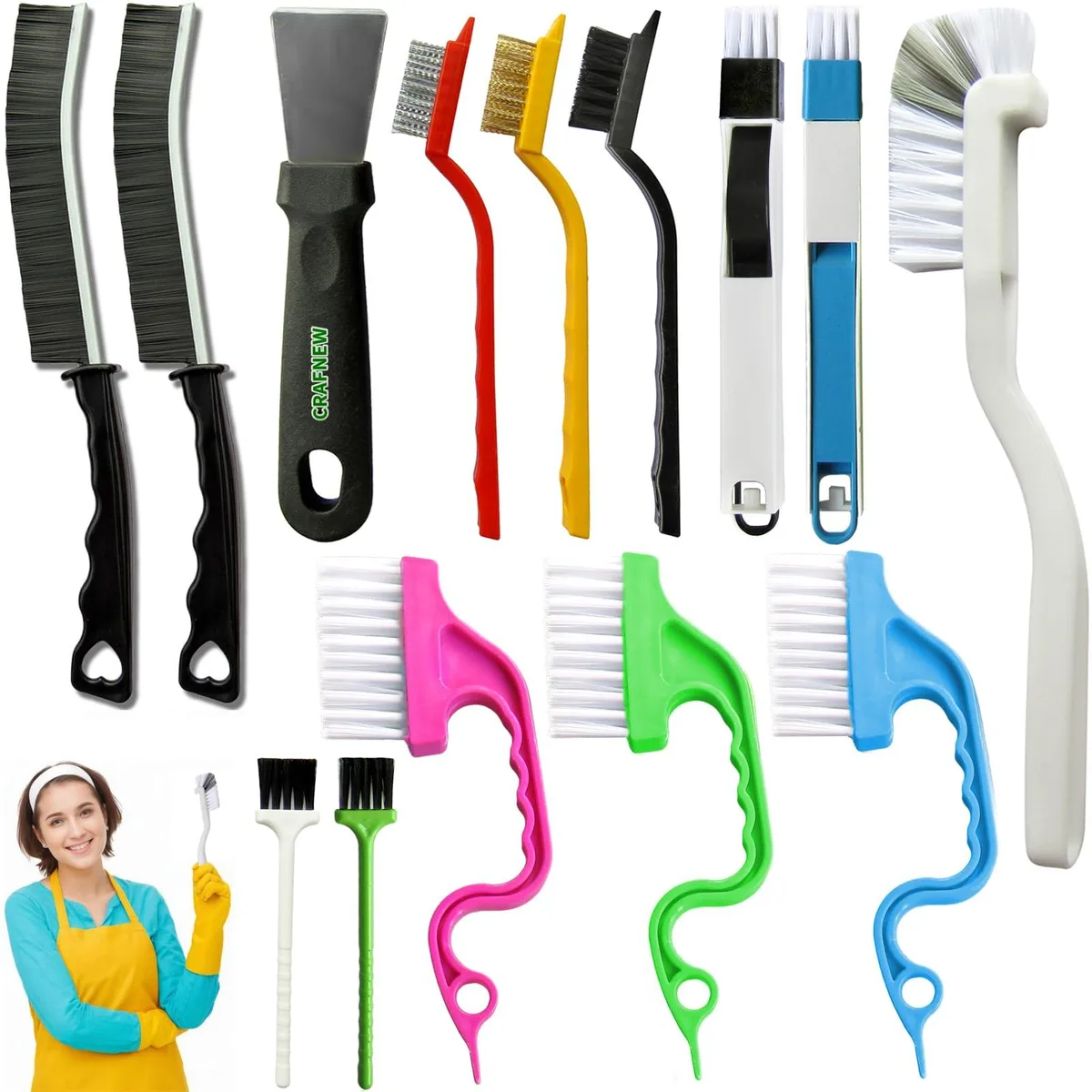  14Pcs Small Crevice Cleaning Brush Set — product photo