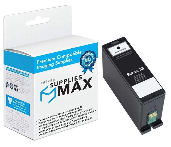 SuppliesMax SuppliesMax Dell 331-7417 Black High Yield Inkjet Cartridge 750 Pages — product photo
