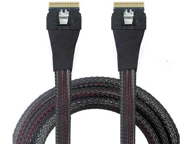 Fervit Fervit Slimline SAS 4.0 SFF-8654 8i 74Pin 24Gbps 32AWG 1m Cable — product photo
