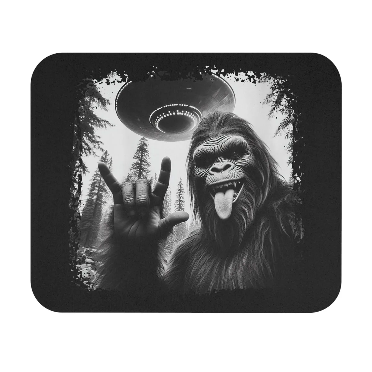  Teegarb Letter Blanket Sasquatch Bigfoot mouse pad 9.0 in x 8.0 in — product photo