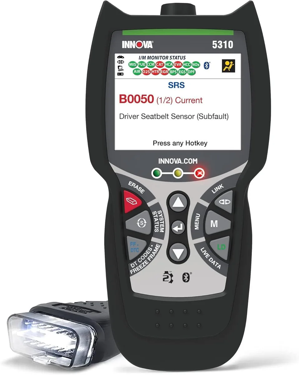 WUQ WUQ 5310 OBD2 Scanner ABS SRS Battery Test Oil Reset Live Data 1996-2022 car electronics accessory — product photo