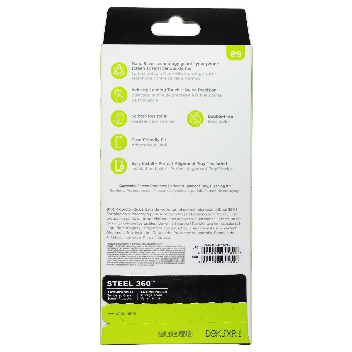 PureGear PureGear Steel 360 Screen Protector for Google Pixel 7a Clear — product photo