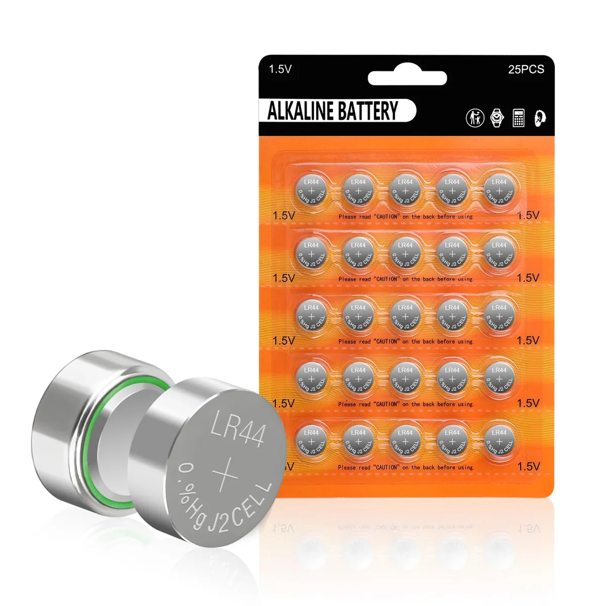 No Sew No Sew LR44 1.5V Alkaline 25-Pack 165mAh — product photo