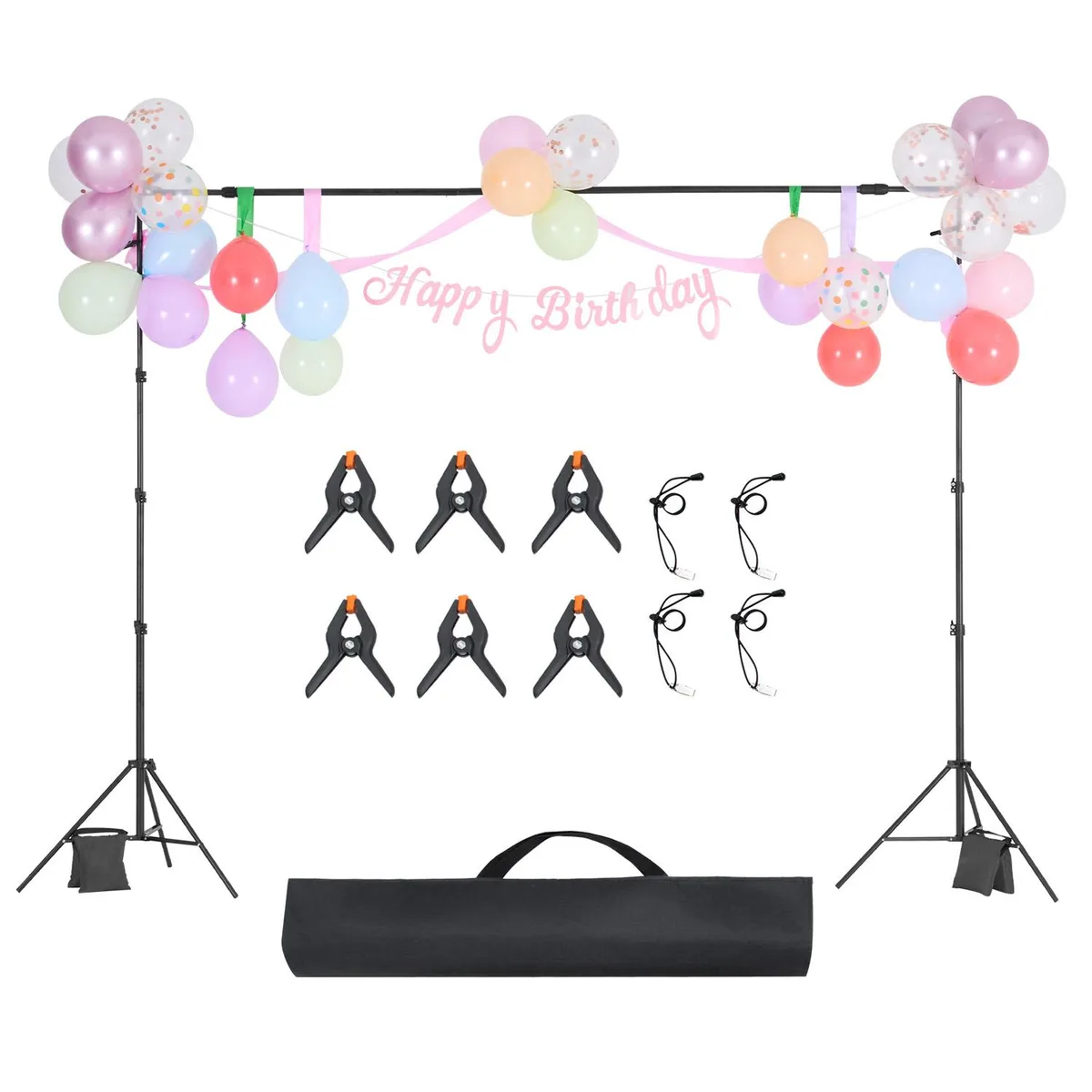 VEVOR VEVOR BJJ-8510 Backdrop Stand 8.5 x 10 ft Adjustable with 2 Tripods — product photo