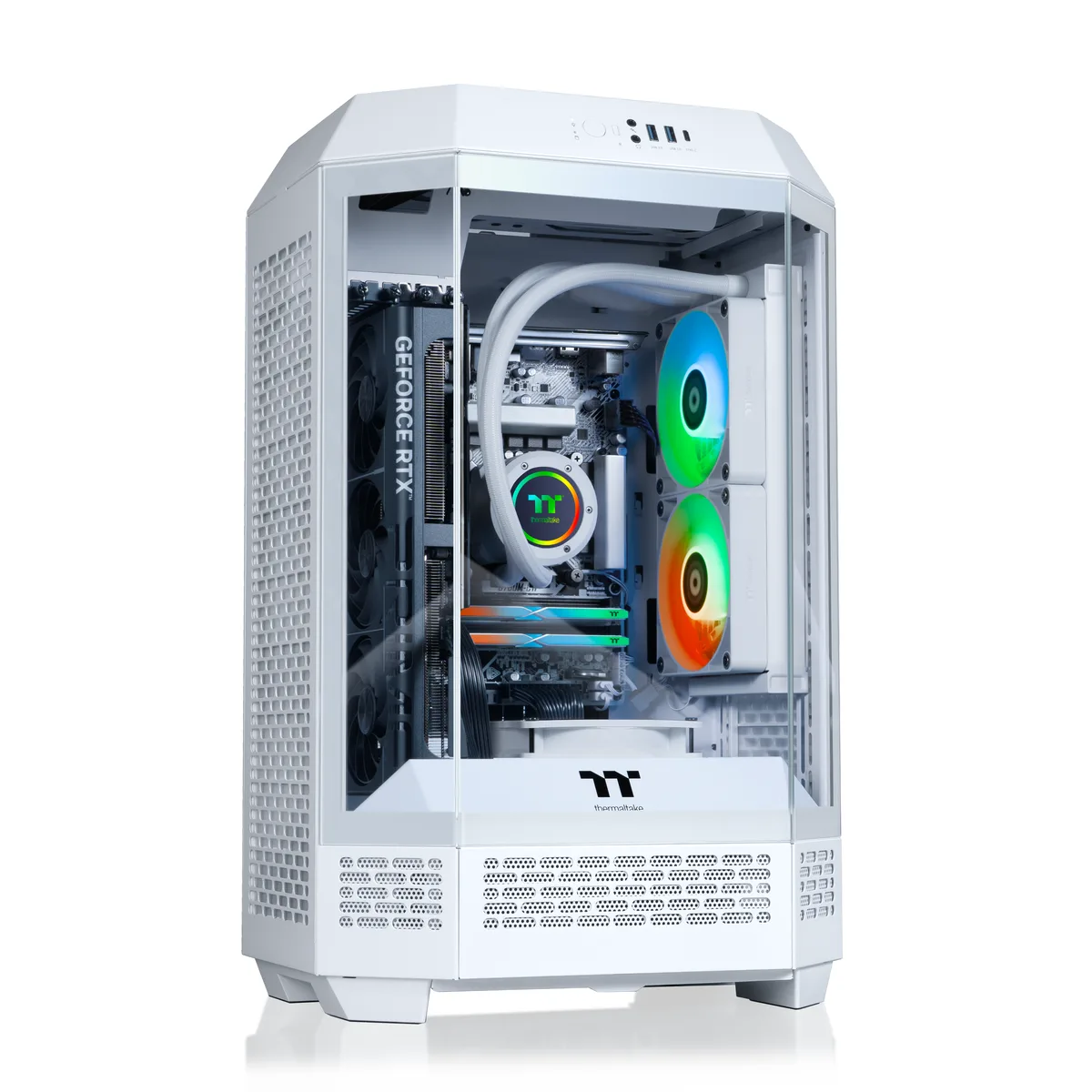 Thermaltake Thermaltake T3WT-B760-570-LCS gaming PC i7-14700KF 32GB DDR5 RTX 5070 2TB White — product photo