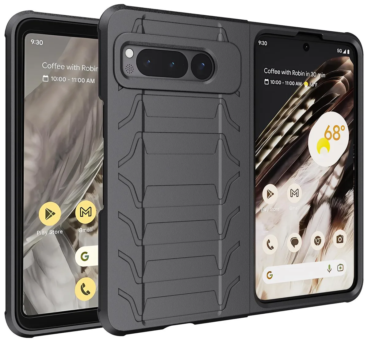 Nakedcellphone Nakedcellphone Special Ops Tactical Case for Google Pixel Fold (2023) Matte Black — product photo