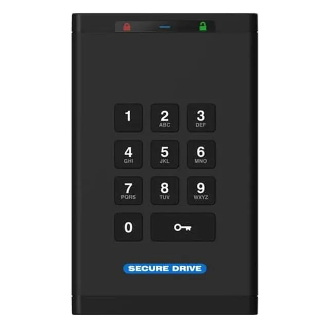 Bolton Technical Bolton Technical SecureDrive KP 250GB External SSD Hardware Encrypted USB 3.2 Keypad Unlock FIPS 140-2 Level 3 — product photo