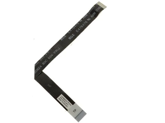 Flat orange ribbon cable with connectors on both ends