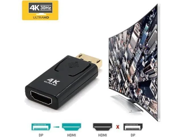 Manw Manw 5-Pack DP Male to HDMI Female Adapter Black — product photo