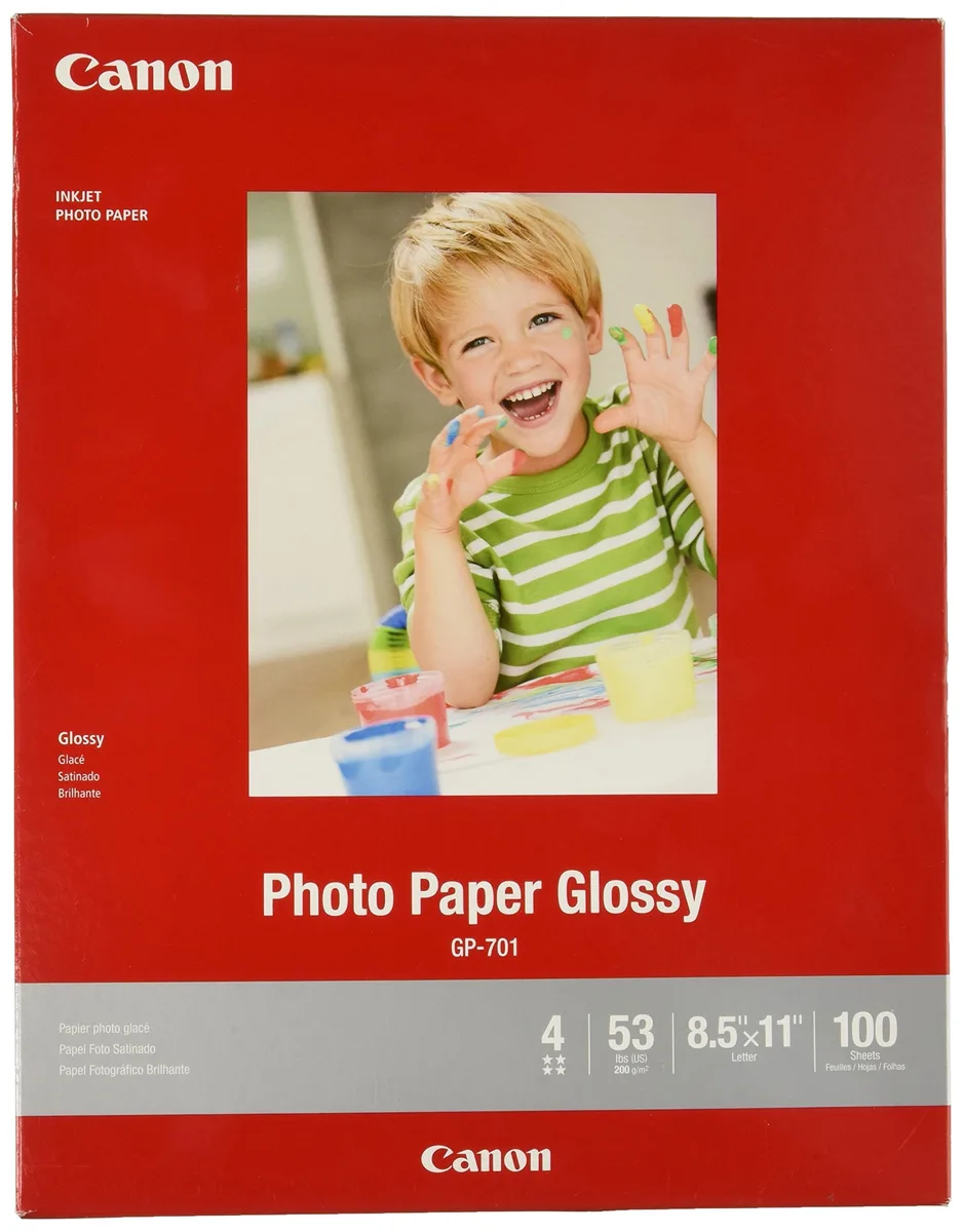  Canon 1433C004 Glossy Photo Paper 8.5 x 11 Inch 100 Sheets — product photo