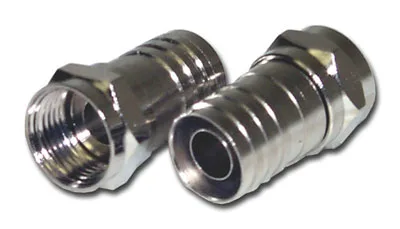 CONNECT IT CONNECT IT F-59AHX 2 Pack RG59 Coaxial F Crimp Connector — product photo
