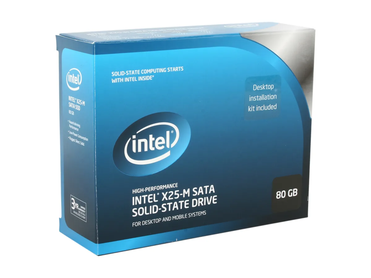 Intel Intel X25-M 80GB 2.5" SATA II internal SSD SSDSA2MH080G2K5 — product photo