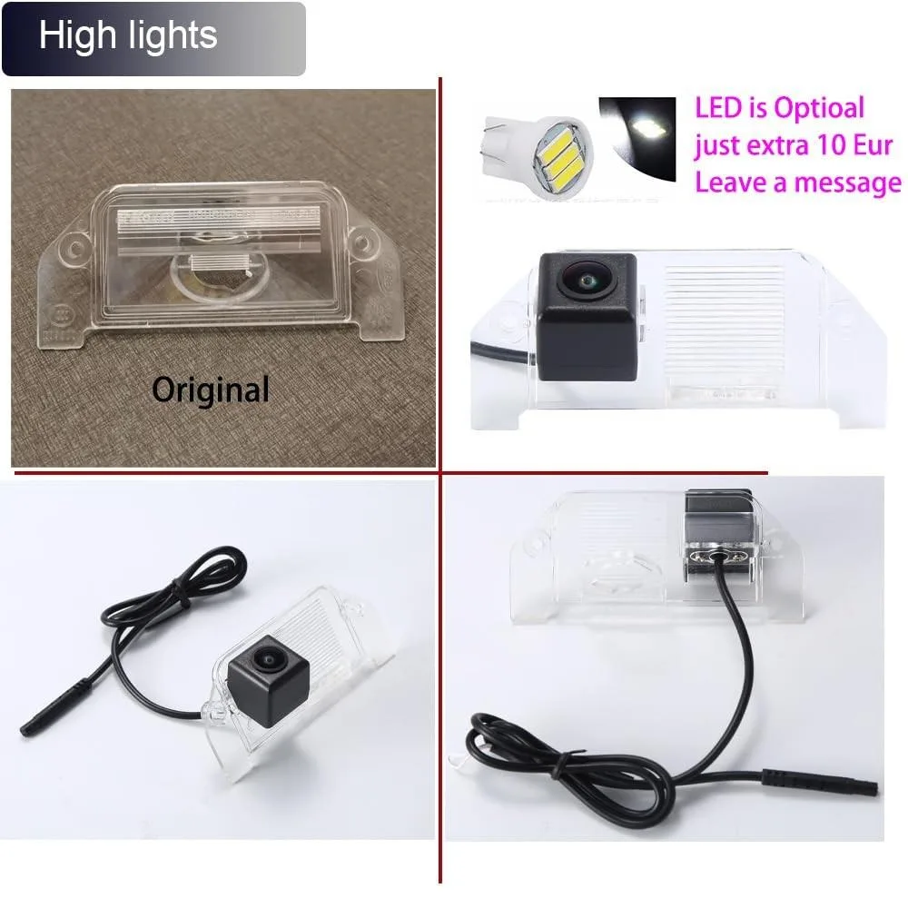Batianda Batianda Waterproof License Plate Reversing Camera IP67 1280x720 NTSC 6M Cable — product photo
