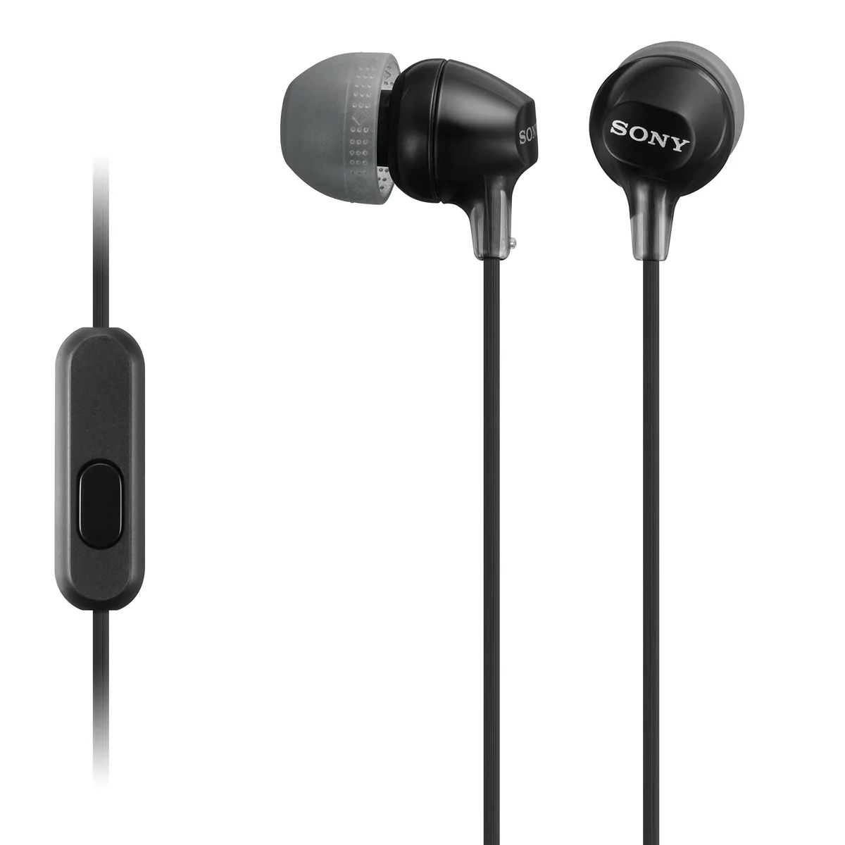  Sony MDR-EX15AP/B in-ear headphones, black, 9 mm driver, 3.5 mm — product photo