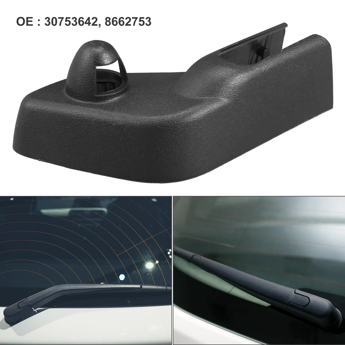 Unique-Bargains Unique-Bargains Rear Wiper Arm Nut Cover Cap for Volvo V70 2001-2007 Black — product photo