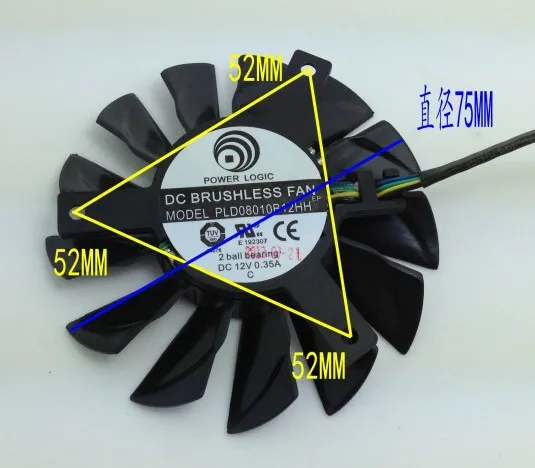 OEM Industries OEM Industries PLD08010B12HH 12V .35A 4-pin fan — product photo