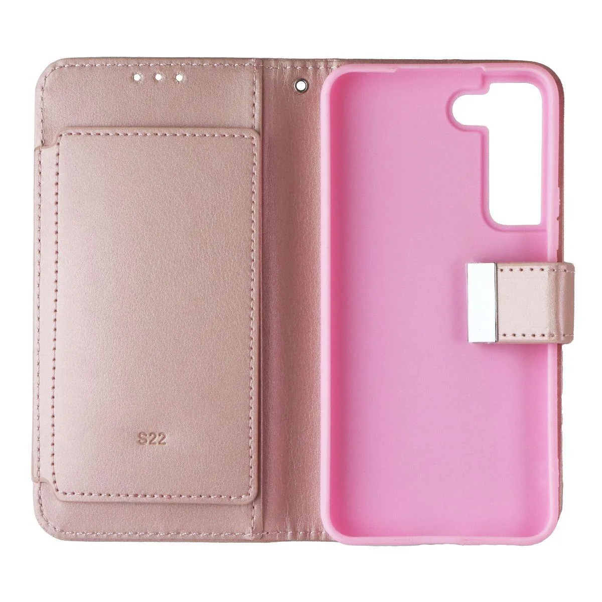 Mybat Mybat MyJacket Wallet Case for Samsung Galaxy S22 Rose Gold Synthetic Leather — product photo