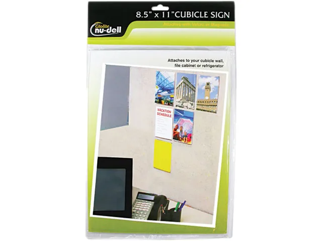Nu-Dell Nu-Dell 37085Z Clear Plastic Sign Holder 8.5 x 11 — product photo