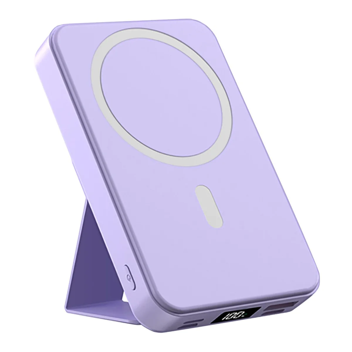 ALPHA DIGITAL INC ALPHA DIGITAL INC 10000mAh Magnetic Wireless Power Bank Purple — product photo