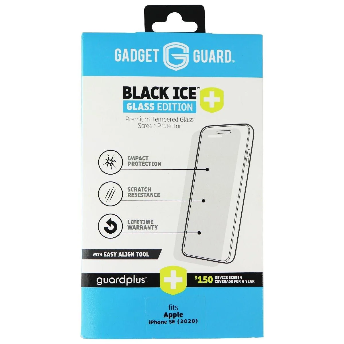 Invisible Gadget Guard Invisible Gadget Guard Black Ice+ Glass Edition cover for iPhone SE (2nd Gen) — product photo