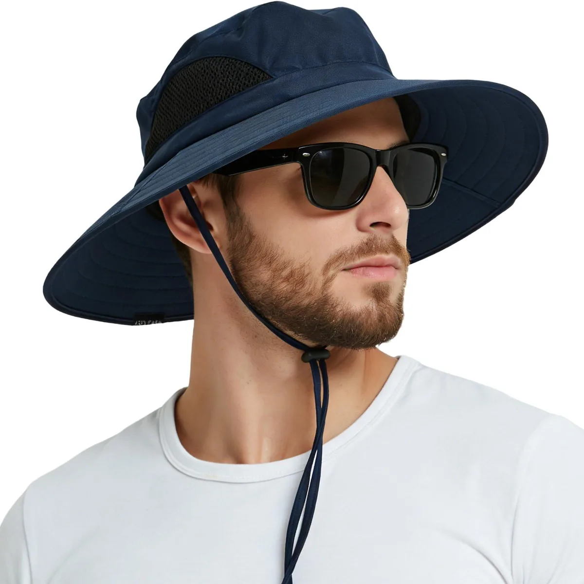  EINSKEY Wide Brim Sun Hat Black 3.9in Brim UPF 50+ — product photo