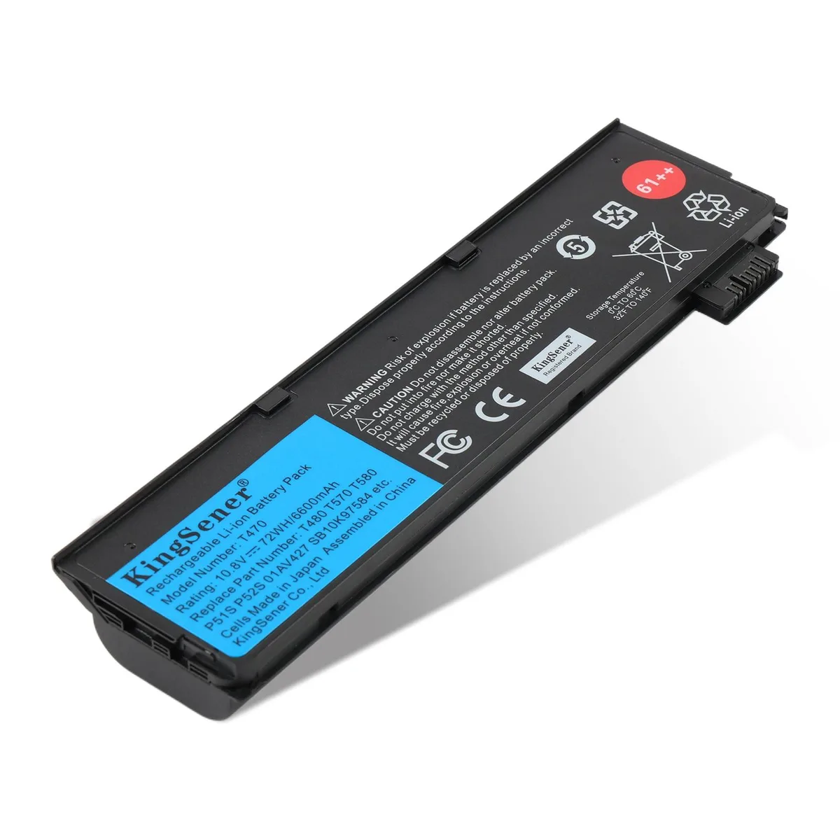 KingSener KingSener T470 61++ 72WH laptop battery — product photo