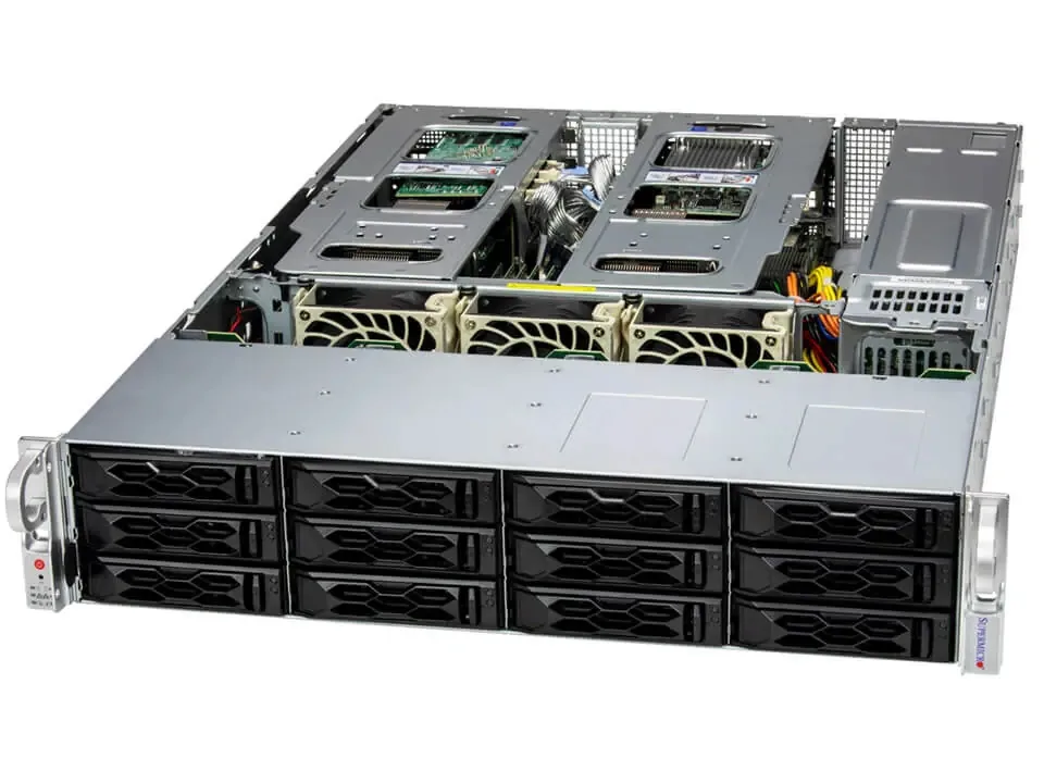 Supermicro Supermicro SYS-621C-TN12R-02-G1 2U rack server dual Xeon 4516Y+ 1TB DDR5 — product photo
