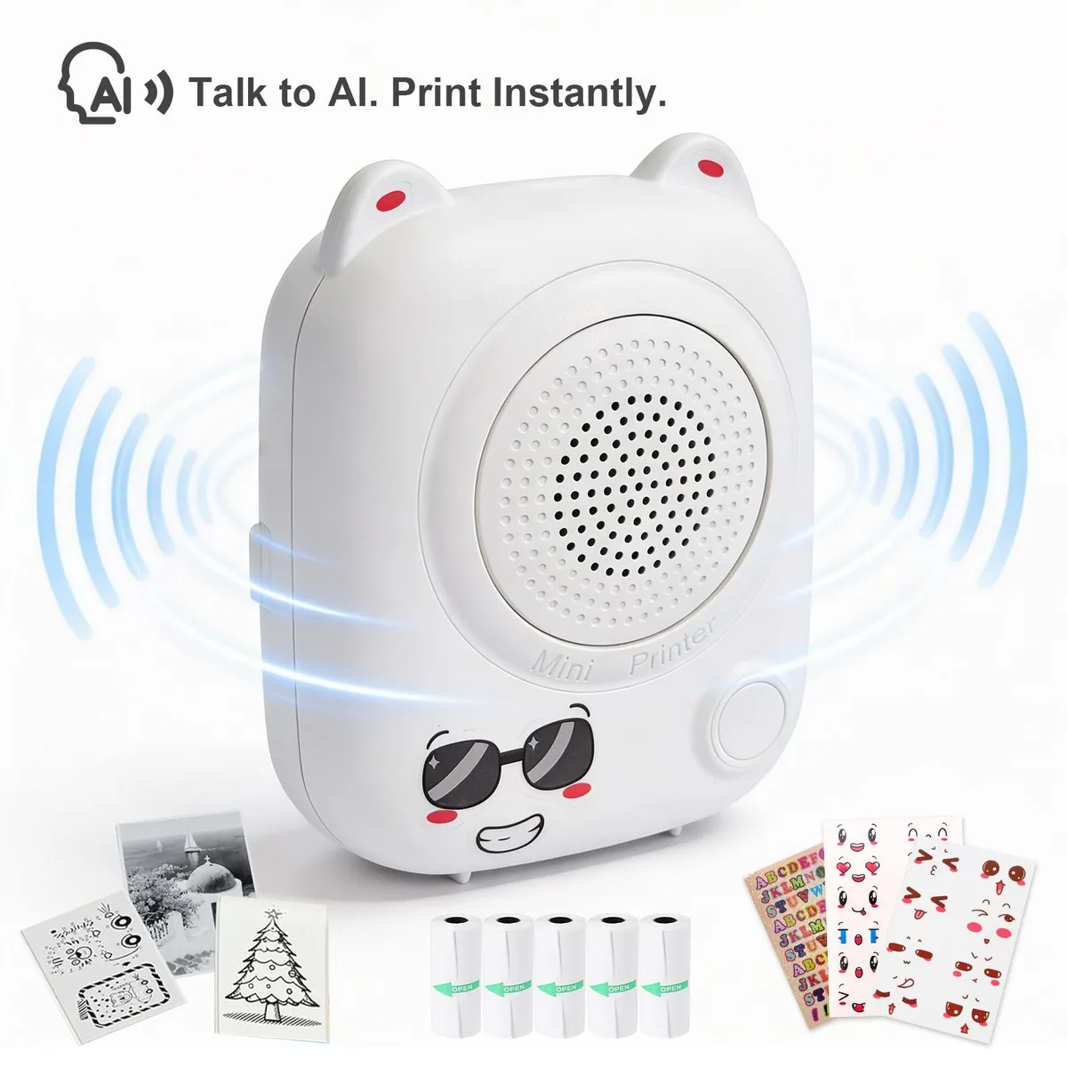 Z-EDGE Z-EDGE AI Mini Printer White 203 dpi 57mm Thermal — product photo